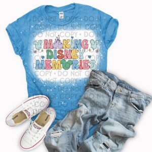 Making Memories bleached shirt
