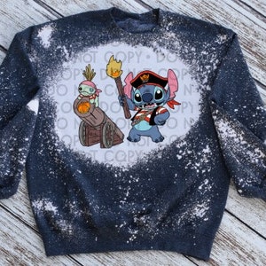 Experiment 626 Inspired Bleached Sweatshirt