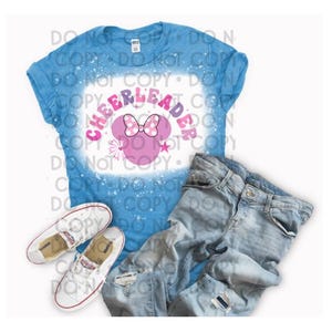 Cheerleader bleached shirt
