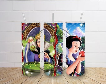 Snow White  20 oz straight tumbler