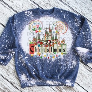 Christmas Inspired Bleached Sweatshirt