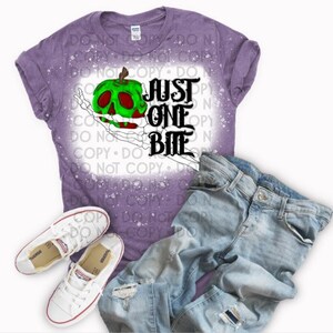 Snow white poison apple bleached shirt