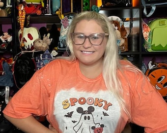 Spooky Season Halloween bleached shirt