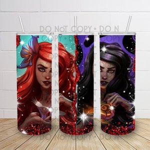 Little Mermaid 20 oz straight tumbler