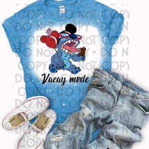 Experiment 626 Stitch bleached shirt