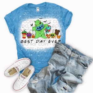 Stitch Halloween bleached shirt