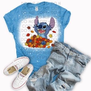 Stitch Halloween bleached shirt