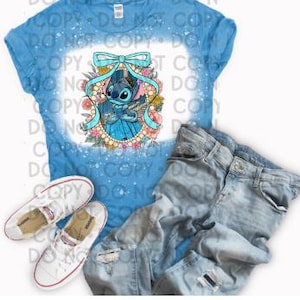 Princess Experiment 626 Stitch bleached shirt