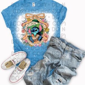 Princess Experiment 626 Stitch bleached shirt