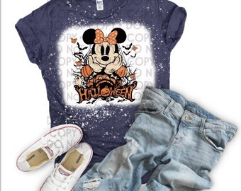 Minnie Halloween bleached shirt