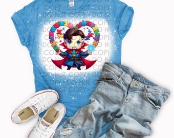 Camiseta de concienciación sobre el autismo de los Vengadores del Dr. Strange