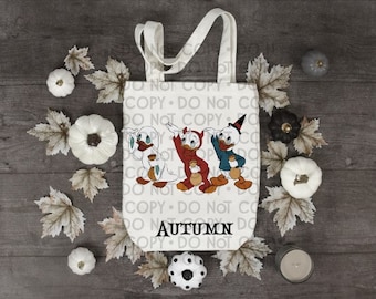 Bolsa Tote Doçura ou Travessura Halloween Huey Dewey e Louie Disney