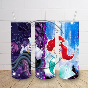 Little Mermaid 20 oz straight tumbler