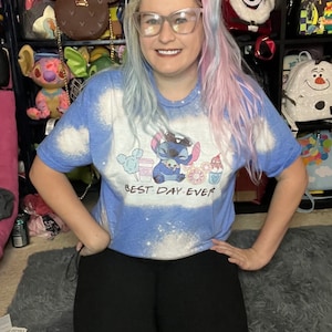 Stitch bleached shirt