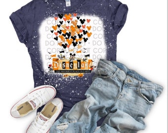 Camisa blanqueada de Halloween de la tierra