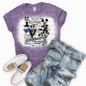 Mickey Halloween bleached shirt