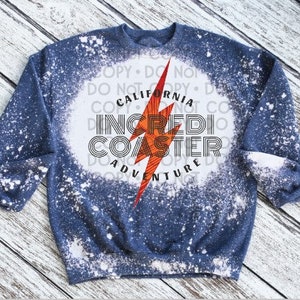 Incredicoaster Inspired Bleached Sweatshirt