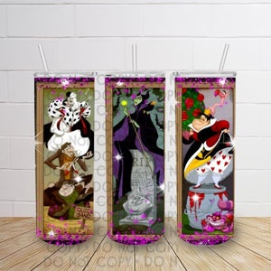 Haunted Mansion Villains straight tumbler