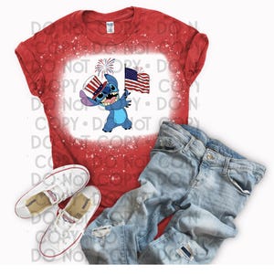 Camiseta de Lilo y Stitch del 4 de julio