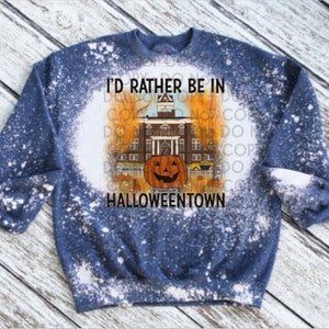 Halloweentown Inspired Bleached Sweatshirt