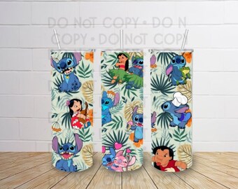 Lilo and Stitch 20 oz straight tumbler