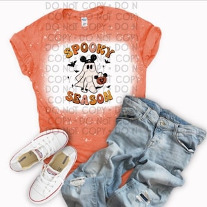 Spooky Season Halloween bleached shirt