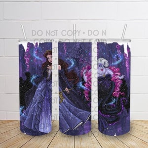 Little Mermaid 20 oz straight tumbler