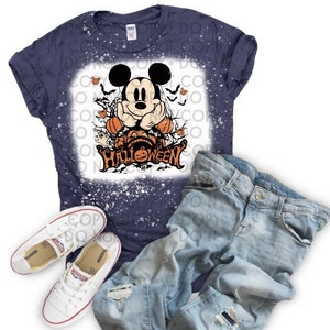 Mickey Halloween bleached shirt