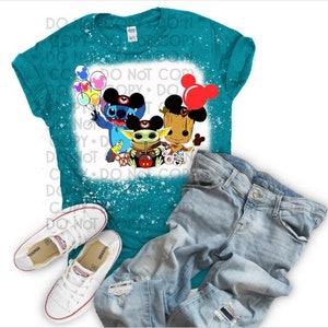 Stitch and Friends bleached shirt
