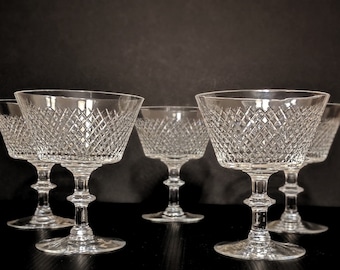 LONDON Cut Hock Wine Glass / Glasses 6 7/8" Thomas WEBB Crystal LONDON Cut Hock Wine Glass / Glasses 6 7/8" Thomas WEBB Crystal