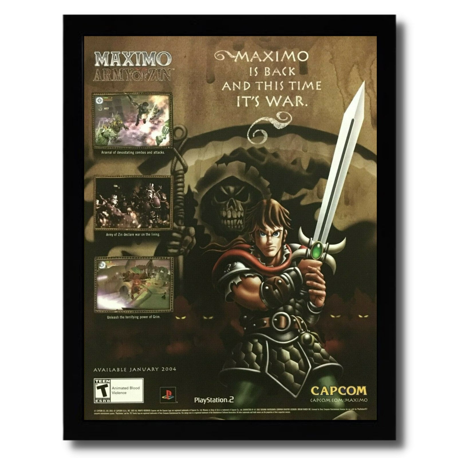 Maximo Vs. Army of Zin Framed Print Ad/poster Official Authentic