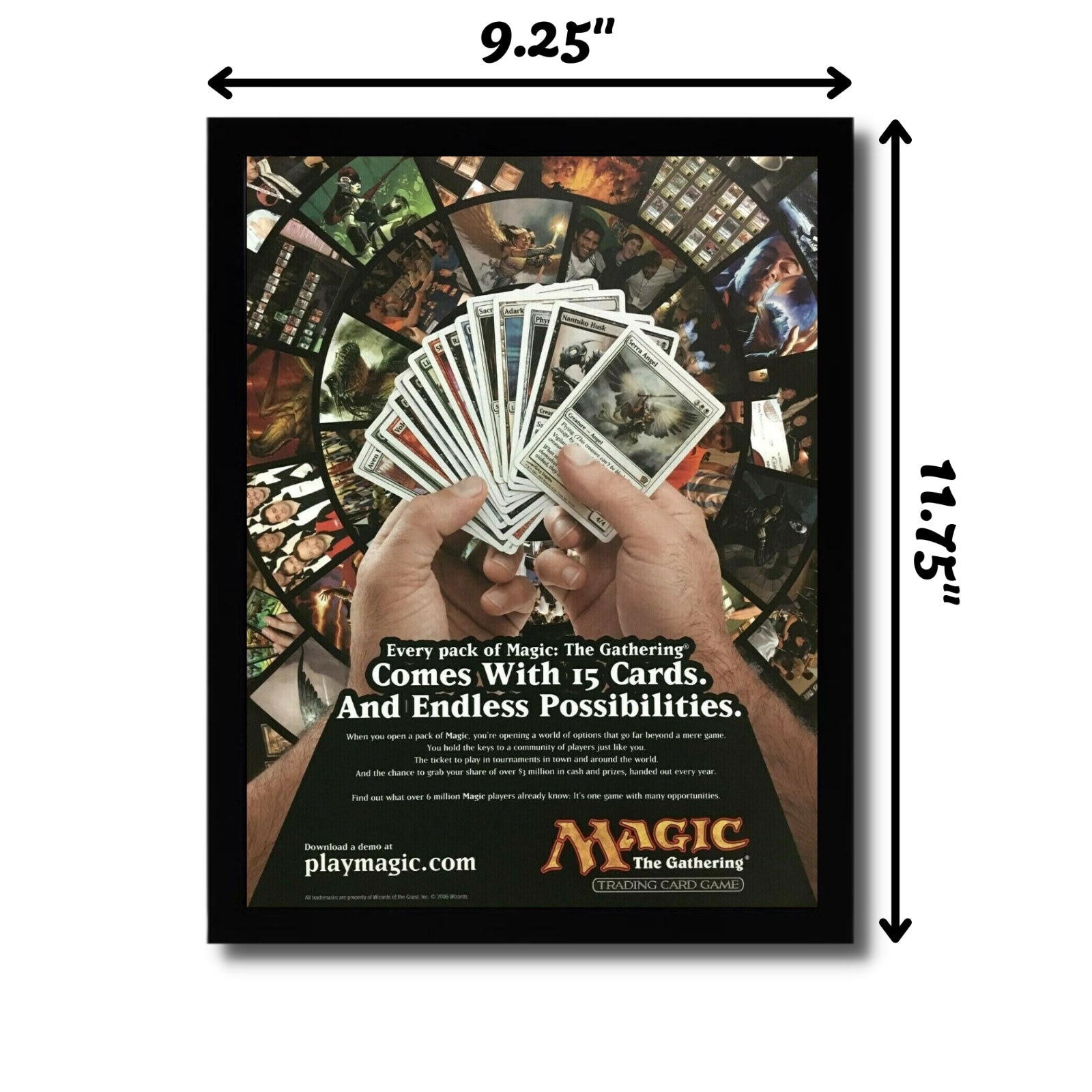 2006 Magic: the Gathering Trading Cards Framed Print Ad/poster