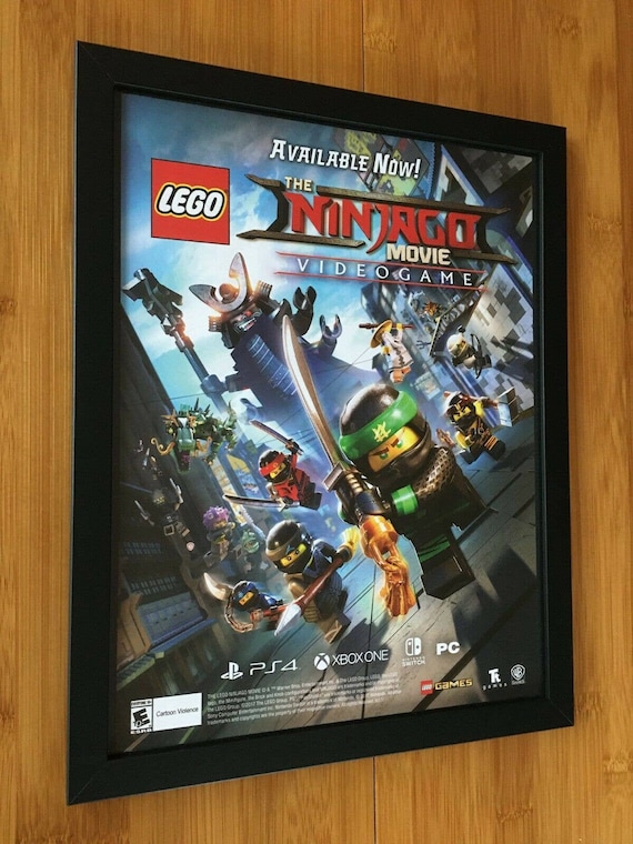 LEGO Ninjago Movie Videogame Framed Print Ad/poster Official PS4