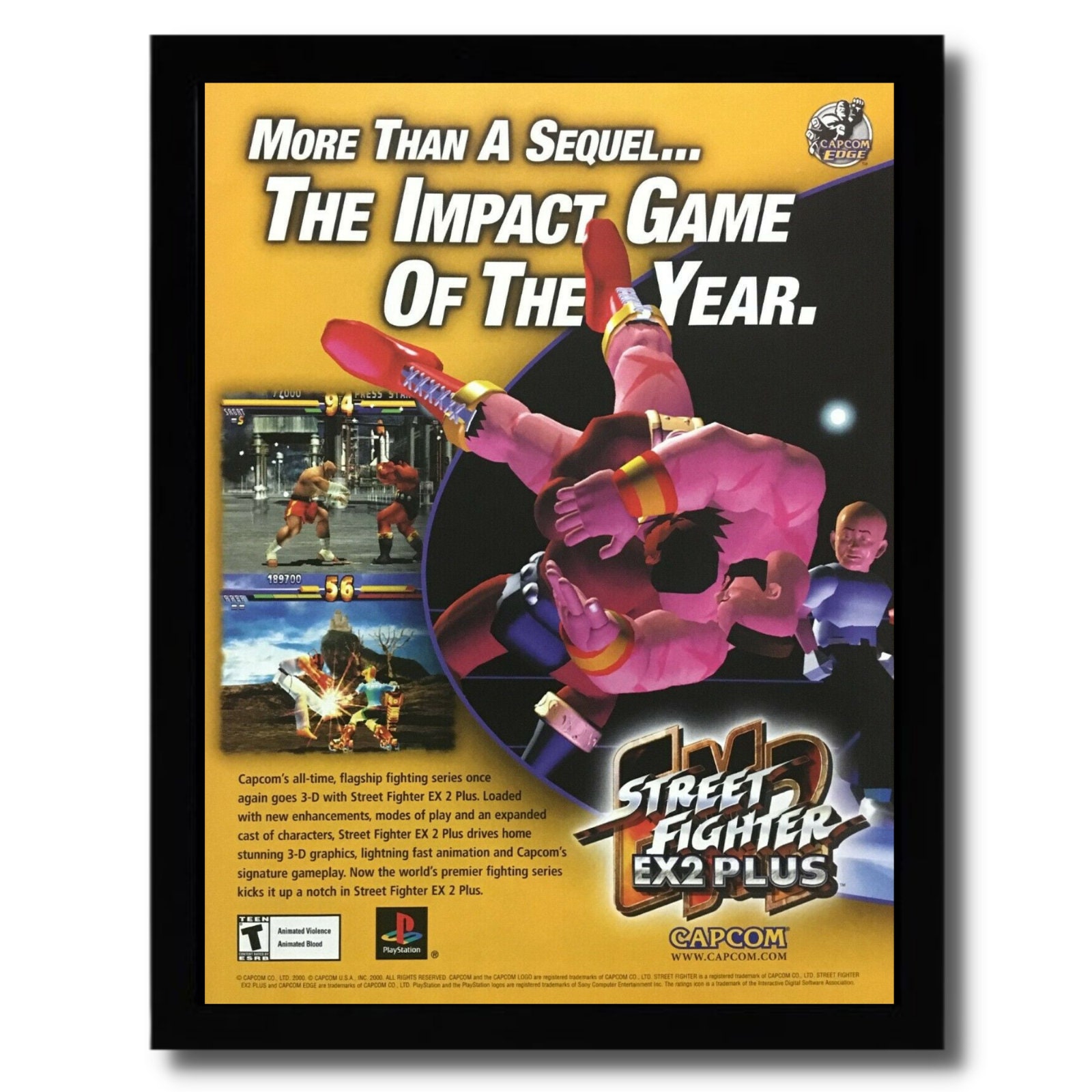 Year 1999 Capcom Street Fighter 7 Figure CAMMY Player 1 in Dark