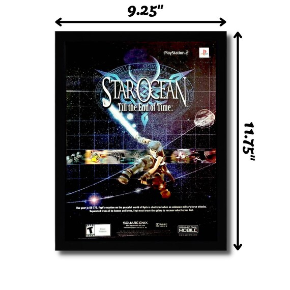 2004 Star Ocean: Till the End of Time Framed Print Ad/poster