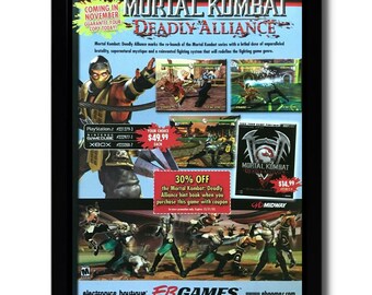 Mortal Kombat: Deception Framed Print Ad/Poster Official PS2 Xbox Gamecube  Art