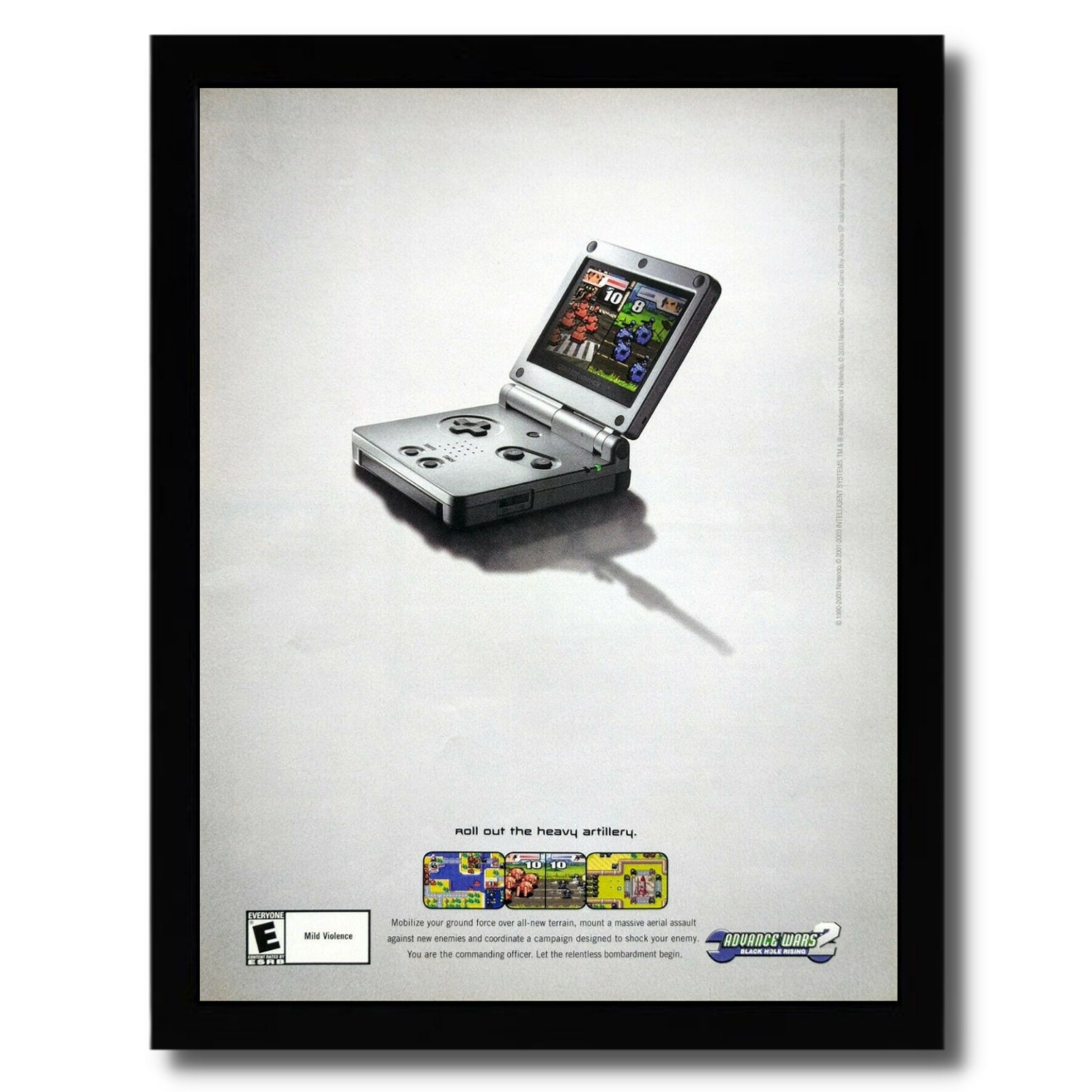 2001 GBA Game Boy Advance Console & Games Print Ad/Poster Official Promo  Art!