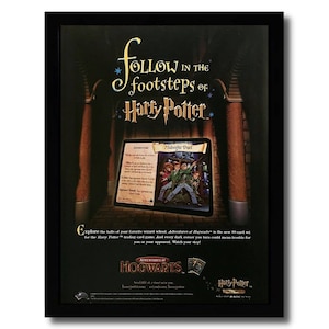 2002 Harry Potter TCG ruilkaarten spel ingelijste print advertentie/poster officiële kunst
