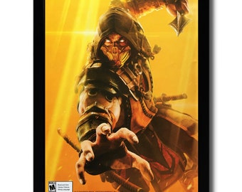 2019 Mortal Kombat 11 Framed Print Ad/Poster PS4 Xbox One PC SCORPION Promo Art
