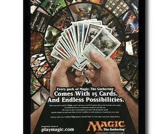 2006 Magic: the Gathering Trading Cards Framed Print Ad/poster