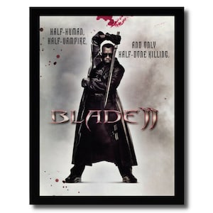 2002 Blade II 2 Framed Print Ad/Poster WESLEY SNIPES Movie/Video Game Promo Art