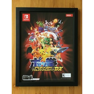 Pokken Tournament DX Framed Print Ad/Poster Official Switch Promo Art Pikachu