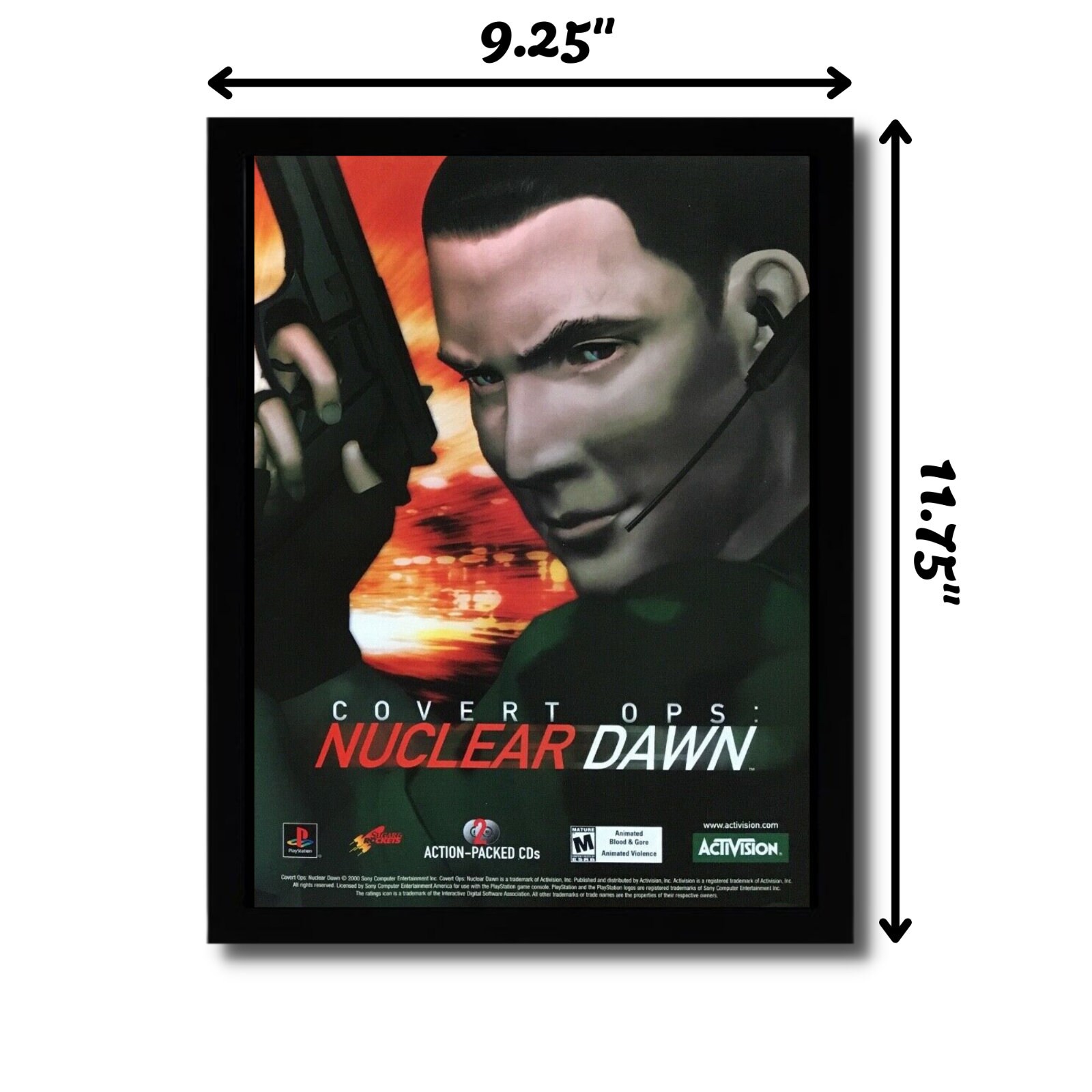 PS FEDA2(ポスター) 2000 Covert Ops: Nuclear Dawn Framed Print Ad/poster PS1