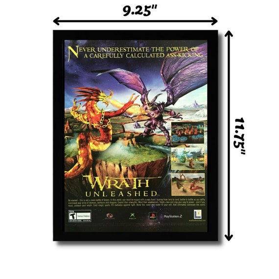 Wrath Unleashed Framed Print Ad/poster Official Authentic PS2 Xbox