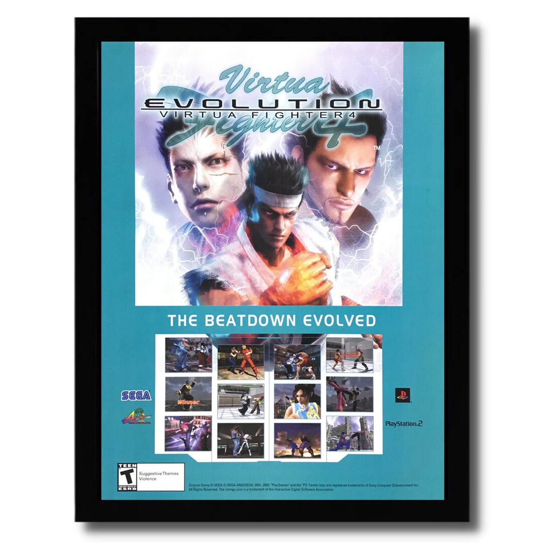 ps2 バーチャファイター4 販促ポスター　B1 サイズ　希少品 il_1080xN.3467593110_13nd.jpg