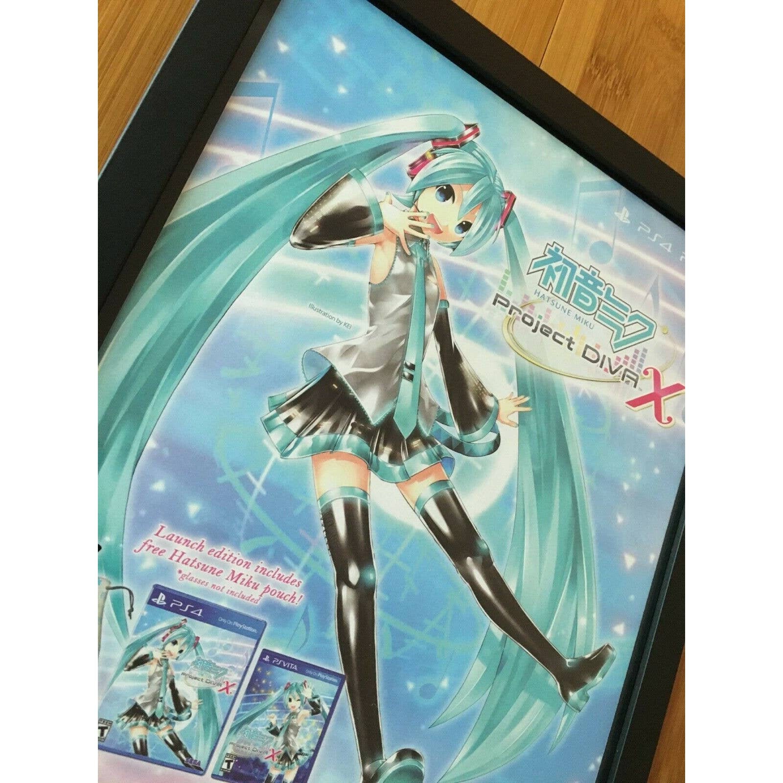 PSVITA 初音ミク プロジェクト ディーヴァX 非売品ゲームポスター