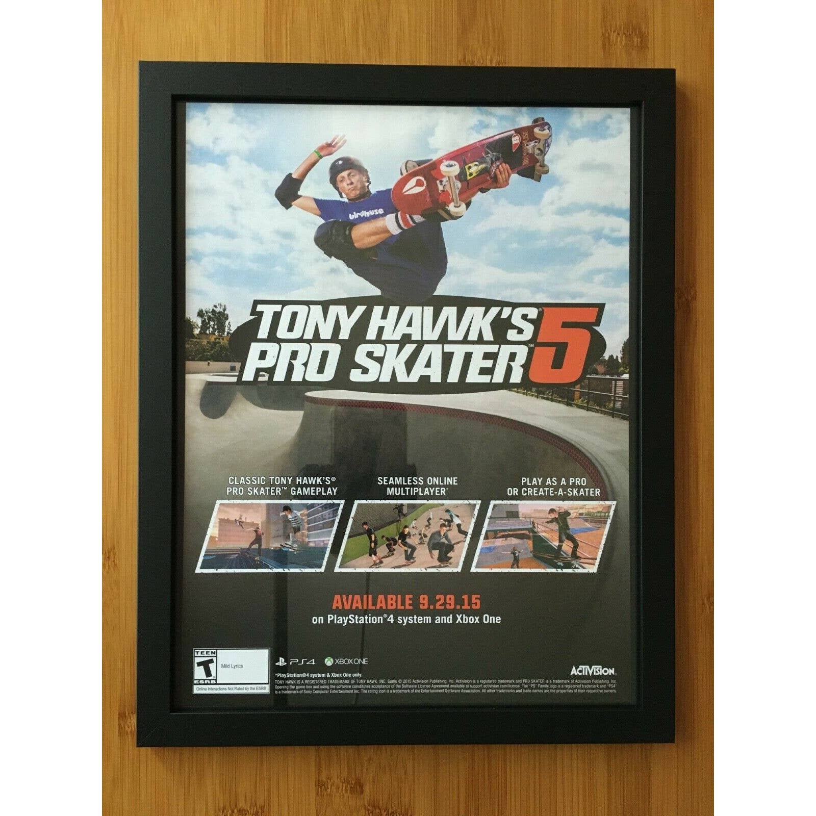 Tony Hawk's Pro Skater 2 Print Ad/Poster Art Playstation Dreamcast PC (A)