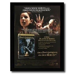 2007 Pan&#39;s Labyrinth Framed Print Ad/Poster Official DVD/Bluray Movie Promo Art