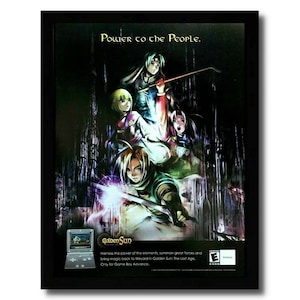2003 Golden Sun: The Lost Age Framed Print Ad/Poster GBA Authentic Promo Art