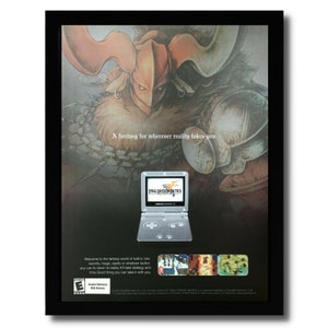 2003 Final Fantasy Tactics Advance Framed Print Ad/Poster GBA SP Official Art
